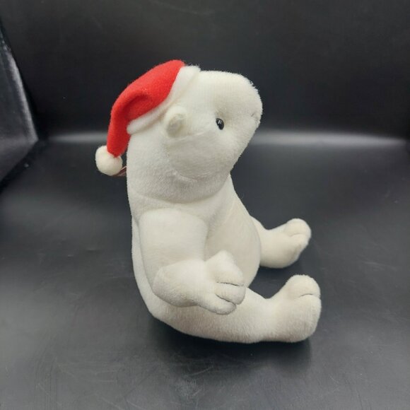Vintage Collectible Coca-Cola Polar Bear Santa Bean Bag Plush by Beverly Hills - Picture 6 of 8